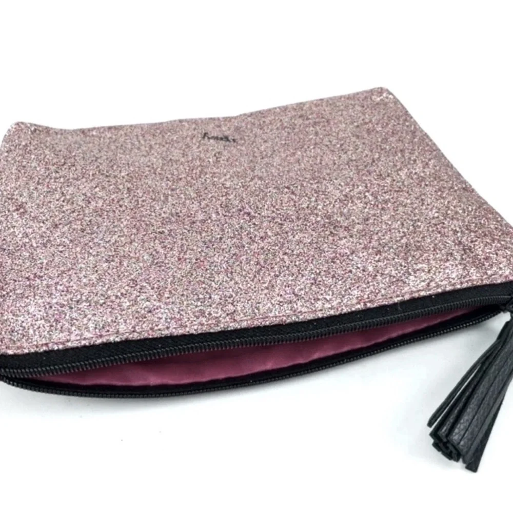 Ipsy Shimmering Glittered Glam Clutch Cosmetic Bag